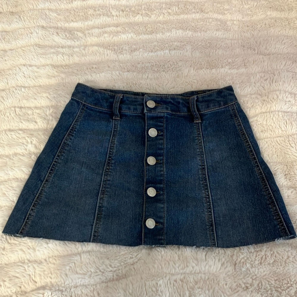 Mossimo mini denim skirt - dark blue - back pockets